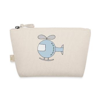 Playful helicopter design for children - Organic Pouch - nature - Front