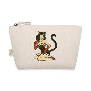 Illustration vintage de pin-up de fille chat - Trousse biologique - nature - Devant