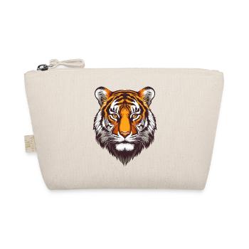 Tiger Kopf :) - Bio-Täschchen - Natur - Vorne
