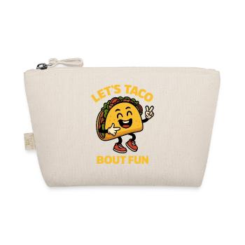 Let's Taco Bout Fun Cartoon Taco - Organic Pouch - nature - Front