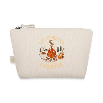 Life is better by the Campfire - Bio-Täschchen - Natur - Vorne