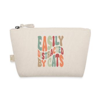 Easily Disctracted By Katzen - Organic Pouch - nature - Front