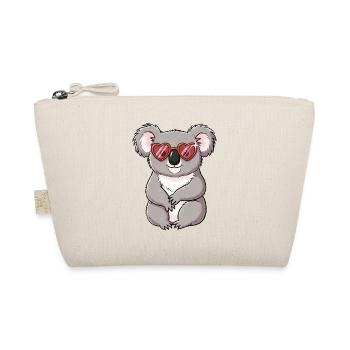Koala câlin avec des lunettes en forme de cœur - Trousse biologique - nature - Devant