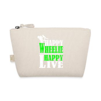 Wheelie Motiv - Bio-Täschchen - Natur - Vorne