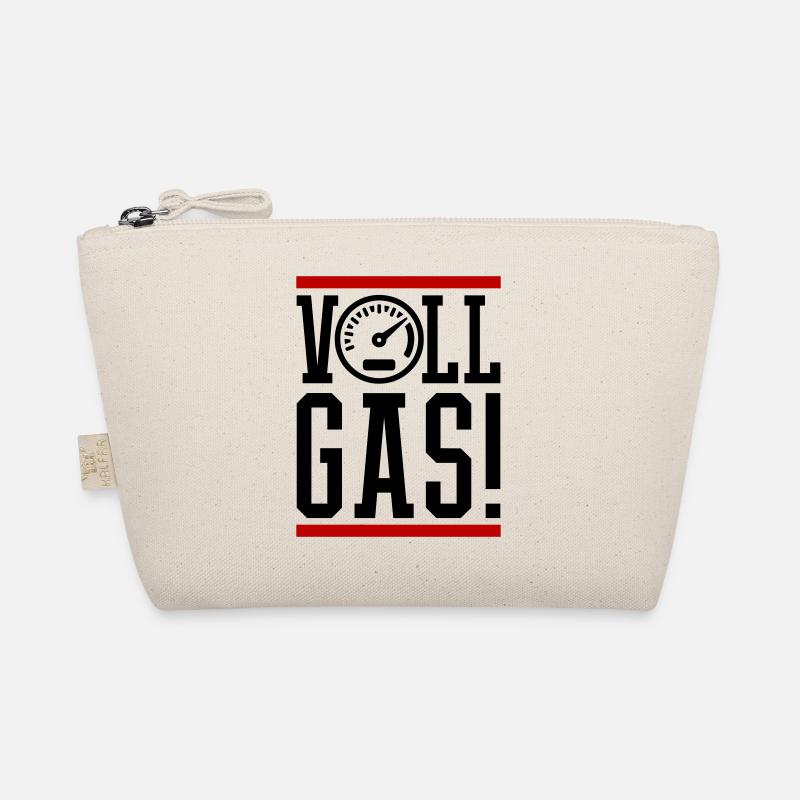 Full Throttle Speedometer Saying Organic Pouch