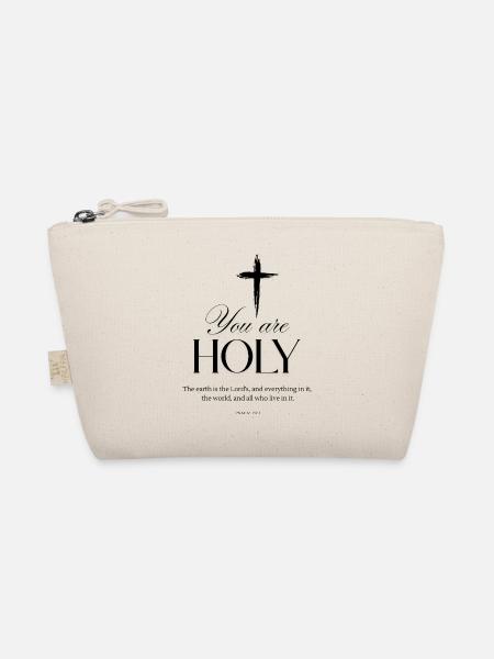 You Are Holy – Christliches Design | Isaiah 6:3 - Bio-Täschchen - Natur - Vorne