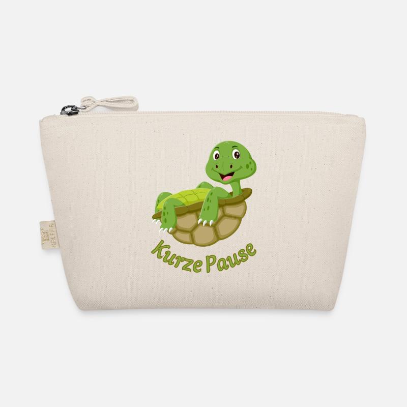 Cute Turtles Cartoon Print Break Organic Pouch