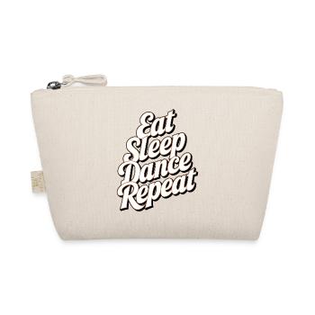 Motivational SleepDance Repeat Text - Organic Pouch - nature - Front