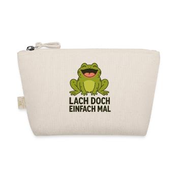 Laughing frog funny saying animals design - Organic Pouch - nature - Front