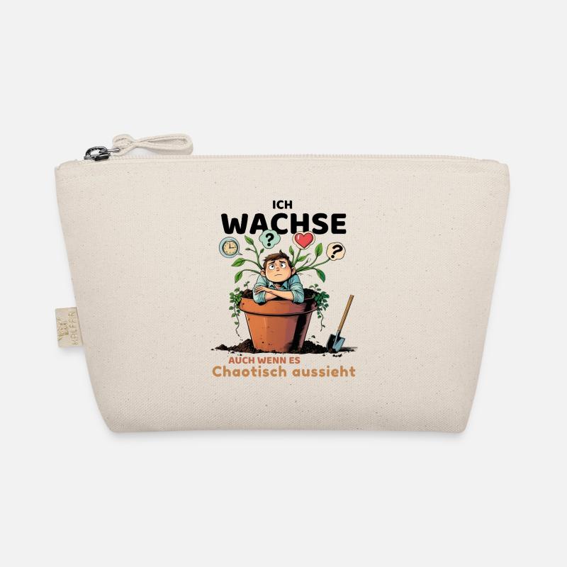 Thoughtful plant with thought bubbles Organic Pouch