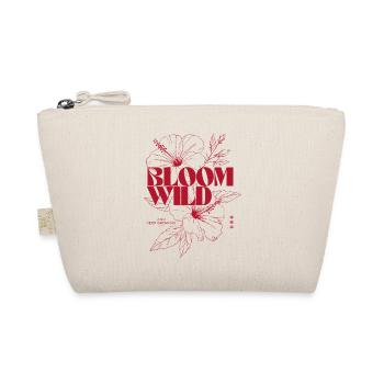 Bloom Wild Floral Typographie Design - Trousse biologique - nature - Devant