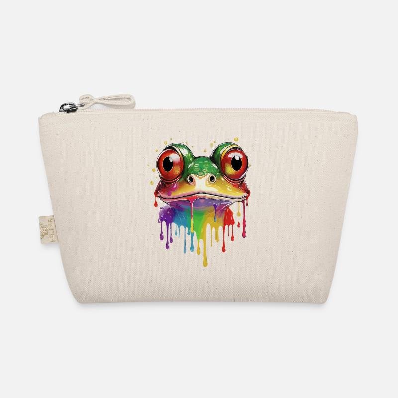 Impression d’art de grenouille arc-en-ciel colorée - Trousse biologique - nature