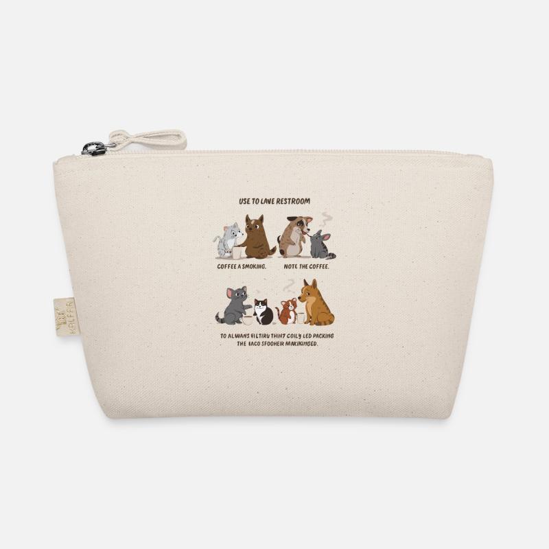 Tierische Kaffeecrew Katzen Hunde Cartoon Bio-Täschchen