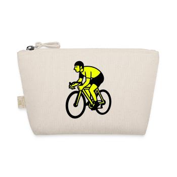 Neonrad Silhouette Radfahrer - Bio-Täschchen - Natur - Vorne