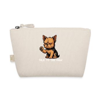 Talk to the Paw Yorkshire Terrier Yorkie Yorkies - Organic Pouch - nature - Front