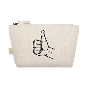 Thumbs Up Hand Sign – Thumbs Up Symbol - Organic Pouch - nature - Front