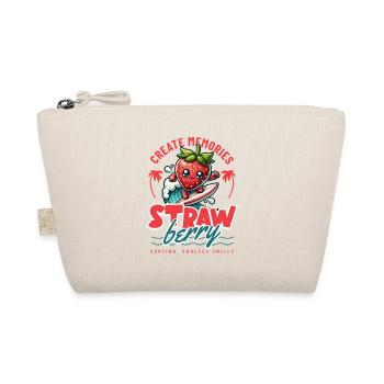 Strawberry Surfer Memories - Organic Pouch - nature - Front