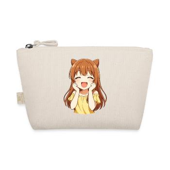 Chaton kawaii jaune soleil - Trousse biologique - nature - Devant