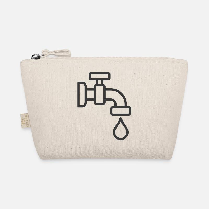 Robinet d’eau de plomberie avec icône de gouttelette Trousse biologique