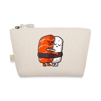 Kawaii Tuna Sushi Hug Each Other Maguro Hugging  - Bio-Täschchen - Natur - Vorne
