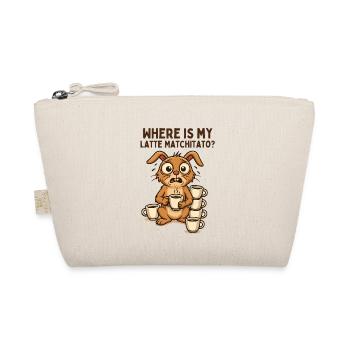 Coffee Bunny Chaos Cartoon Breakfast Caffeine - Organic Pouch - nature - Front