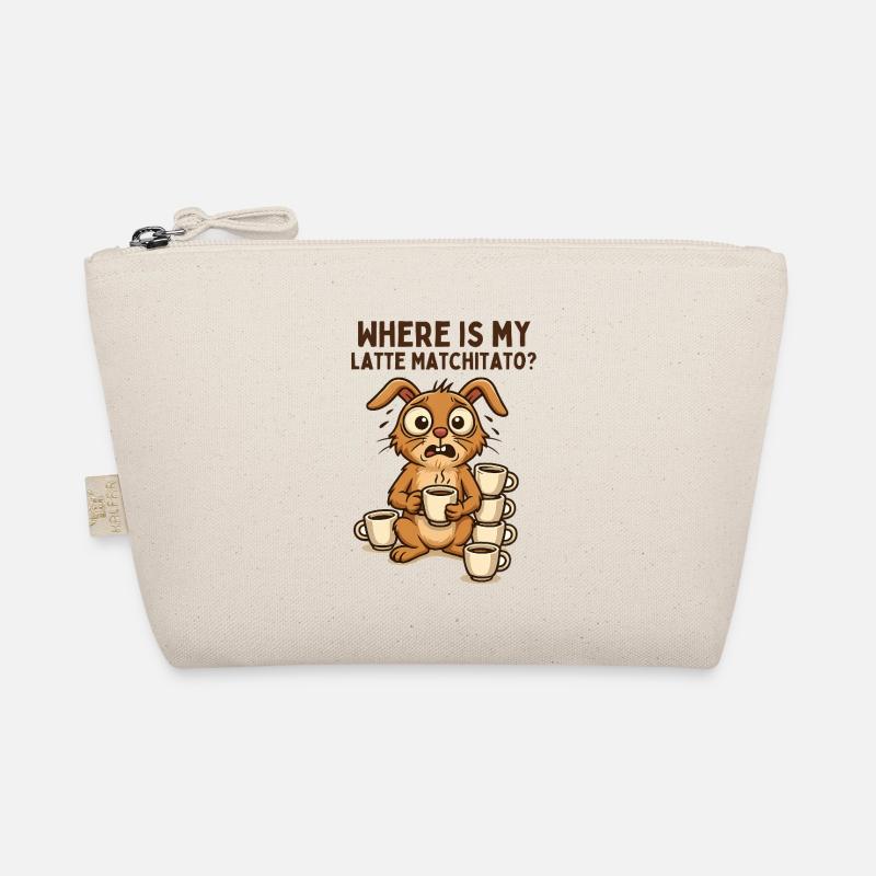 Coffee Bunny Chaos Cartoon Breakfast Caffeine Organic Pouch