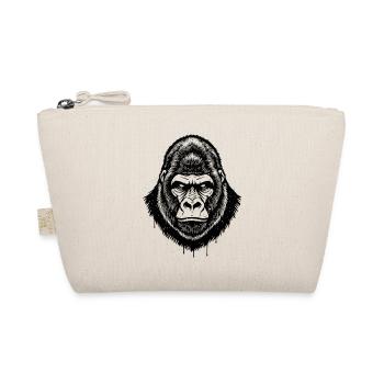 Gorilla Linienkopf Tropf-Detail - Organic Pouch - nature - Front