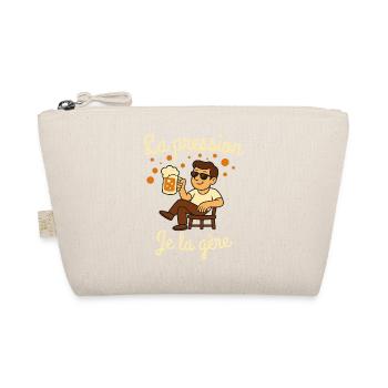 Pressure I manage, Beer humor - Organic Pouch - nature - Front
