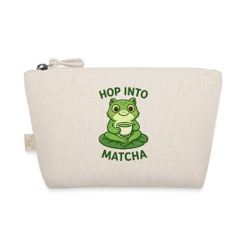 Matcha Frog Jump Into The Green Illustration - Organic Pouch - nature - Front