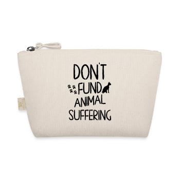 Sphynx Cat Don't Fund Animal Suffering Advocacy  - Organic Pouch - nature - Front