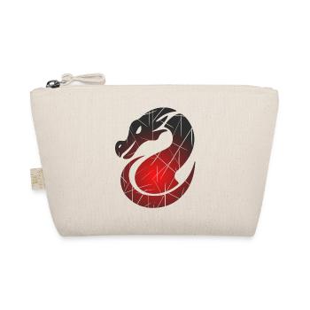 Roter Drachen mit Split-Textur - Bio-Täschchen - Natur - Vorne