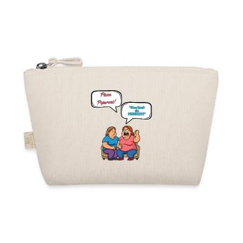 Pizza Dispute Cartoon Pepperoni - Organic Pouch - nature - Front