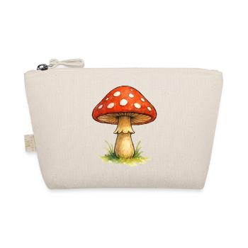 Aquarelle Motif Forêt De Champignons Rouges - Trousse biologique - nature - Devant