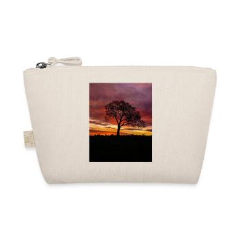 Bunte Sonnenaufgangshimmel einsame Baumsilhouette - Bio-Täschchen - Natur - Vorne