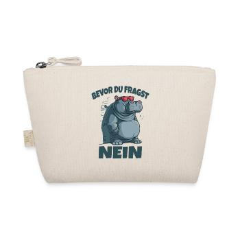 Before You Ask No Hippo - Organic Pouch - nature - Front