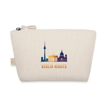 Berlin Nights Skyline - Bio-Täschchen - Natur - Vorne