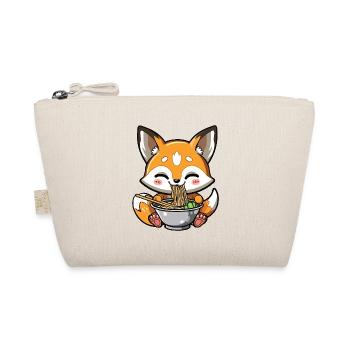 Kawaii Fox Mange Des Nouilles Ramen - Trousse biologique - nature - Devant