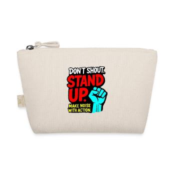 Stand Up Make Sound With Action - Organic Pouch - nature - Front