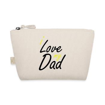 J’adore le lettrage à la main de mon père - Trousse biologique - nature - Devant