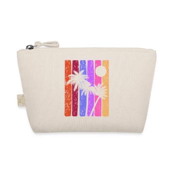 Tropical Sunset Stripes - Organic Pouch - nature - Front