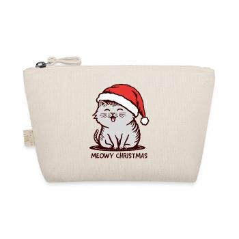 Miauige Weihnachten - Bio-Täschchen - Natur - Vorne