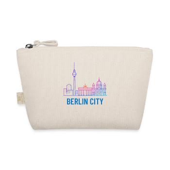 Illustration de silhouette de ligne d’horizon au néon de la ville de Berlin - Trousse biologique - nature - Devant