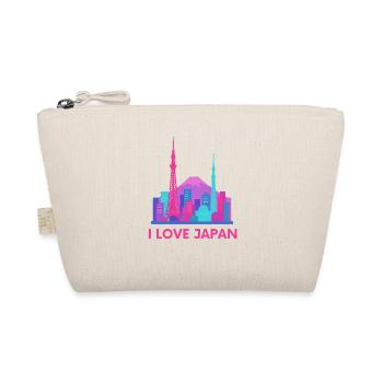 I Love Japan Skyline - Organic Pouch - nature - Front