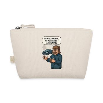 Accident Humor Car Saying Illustration - Organic Pouch - nature - Front