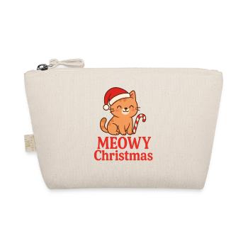Miaou Noël Drôle Chat Noël Design de Noël - Trousse biologique - nature - Devant