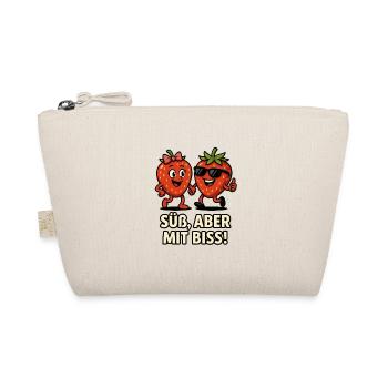 Sweet Bite Strawberries Duo Fruit Fruits Illustration - Organic Pouch - nature - Front