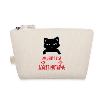 On the naughty list and regret nothing Böse Katze - Organic Pouch - nature - Front