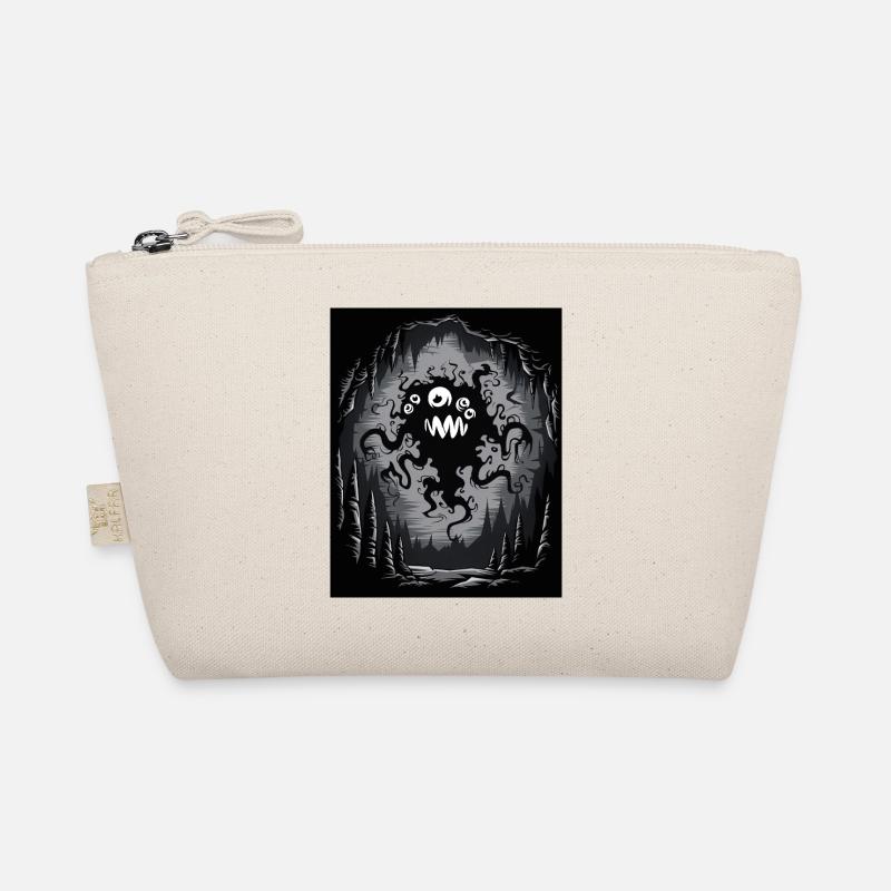 Dark Cave Monster Tentacle Graphic Organic Pouch