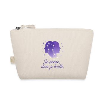 Gemini Star Sign - Astrology - Organic Pouch - nature - Front