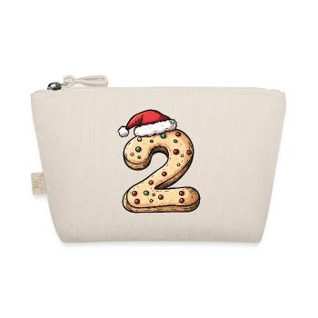 2 Number Cookie Christmas - Organic Pouch - nature - Front